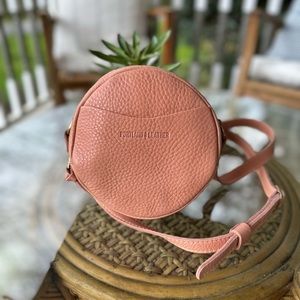 Portland Leather Goods Small Circle Crossbody Purse Quartz NEW- Rare color PLG